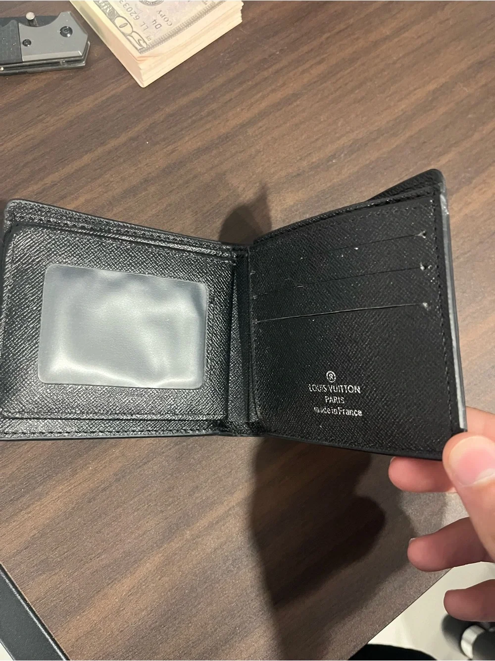 Louis Vuitton Black Monogram Eclipse Canvas Wallet